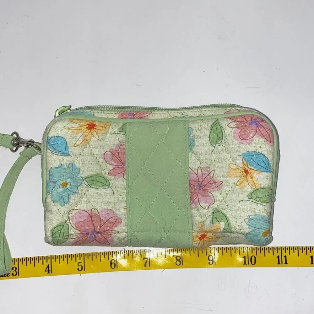 Longaberger Wristlet Zippered Long Wallet Multicolor Purse